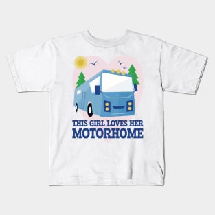 This Girl Loves Her Motorhome Kids T-Shirt